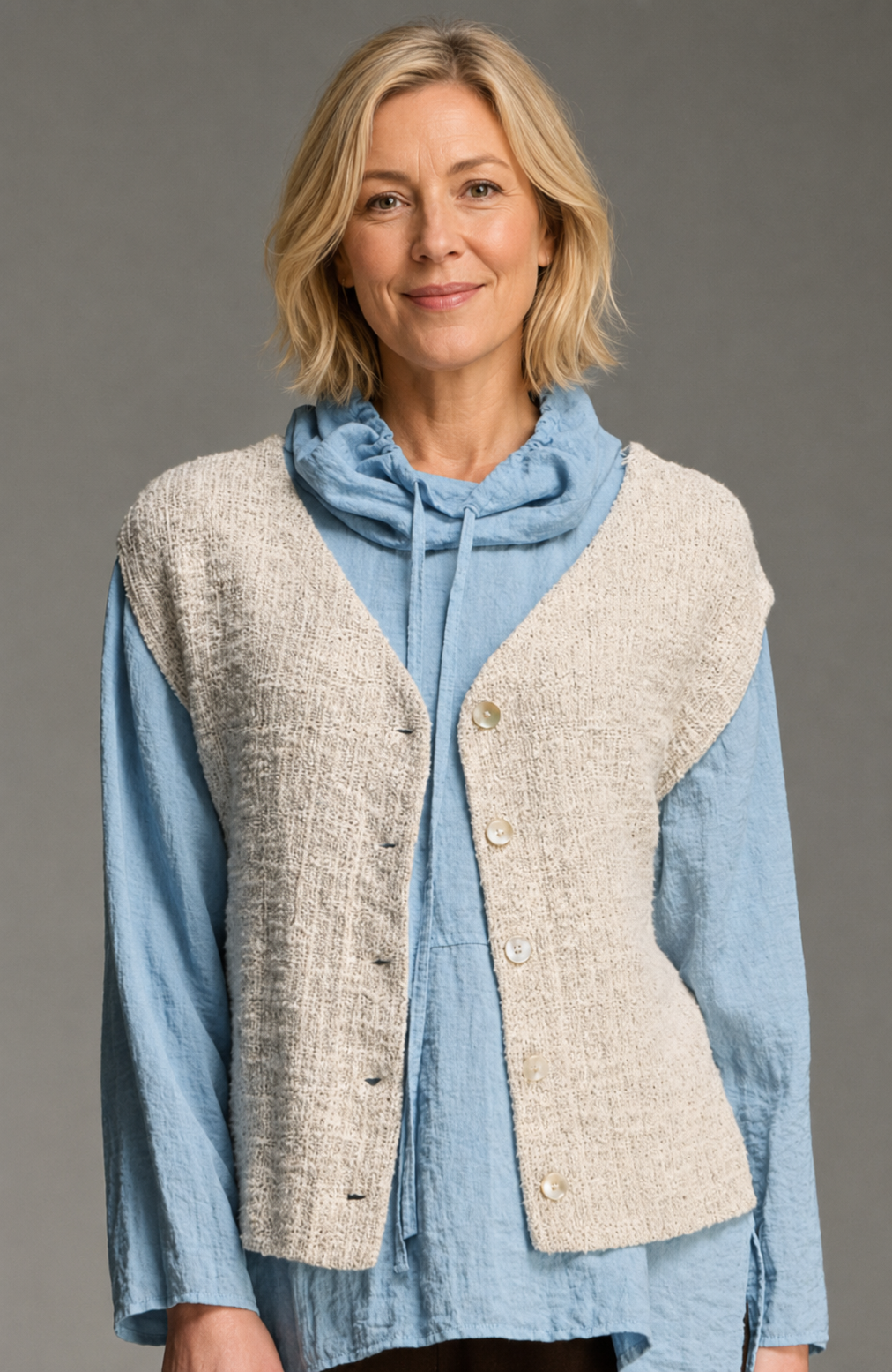 Cut Loose Texture Sweater Knit Reversible Vest Fall 2026