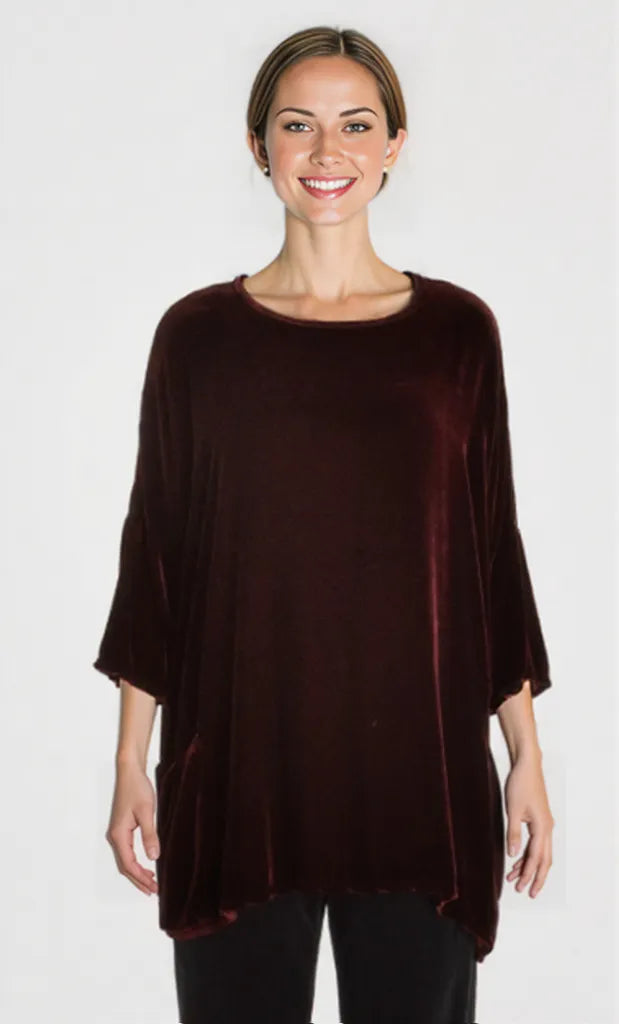 Cut loose velvet tunic fall 2025