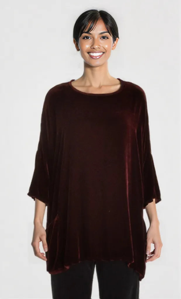 Cut loose velvet tunic fall 2025