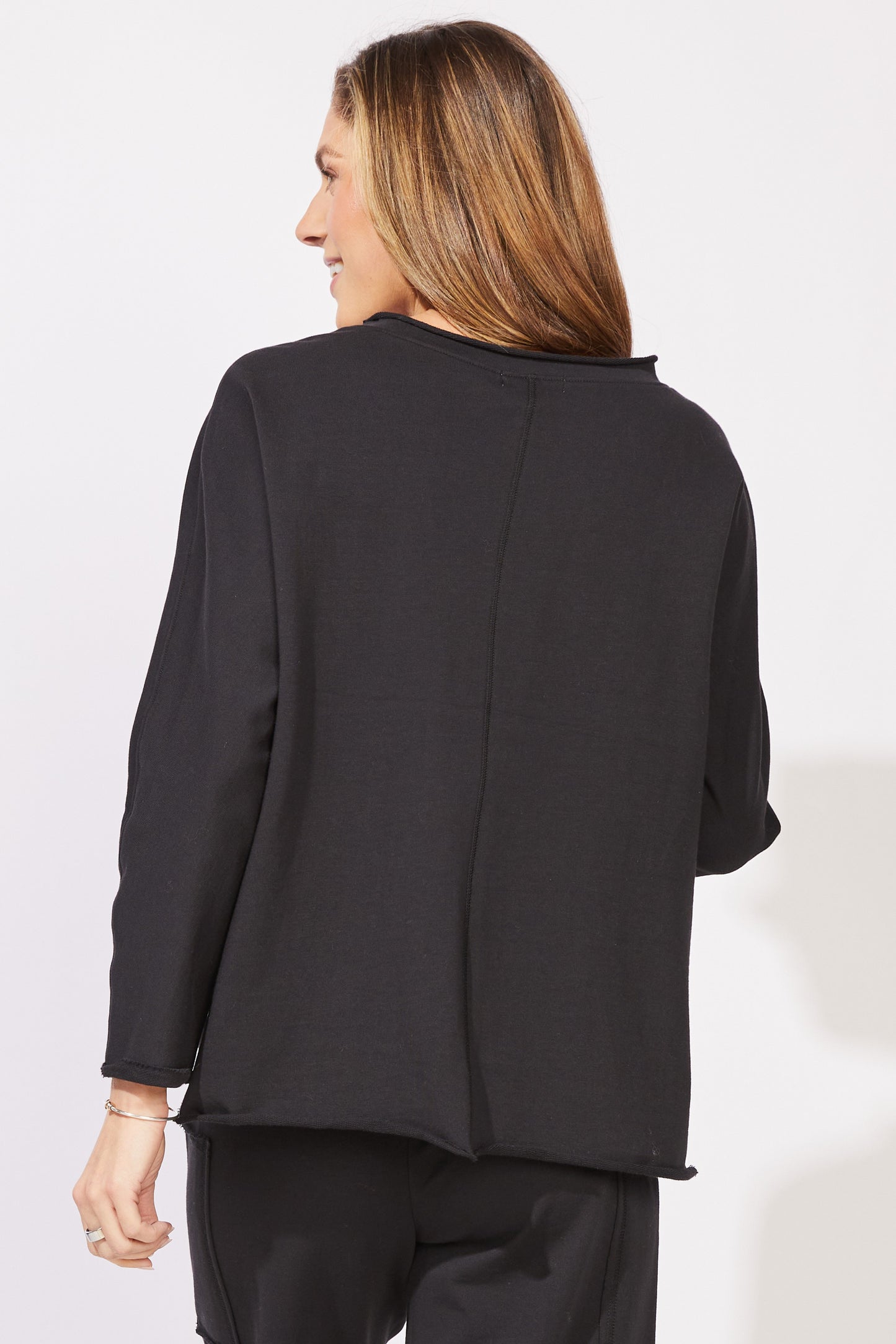 Escape by Habitat Ocean Front Terry Relaxed Roll Neck Top back