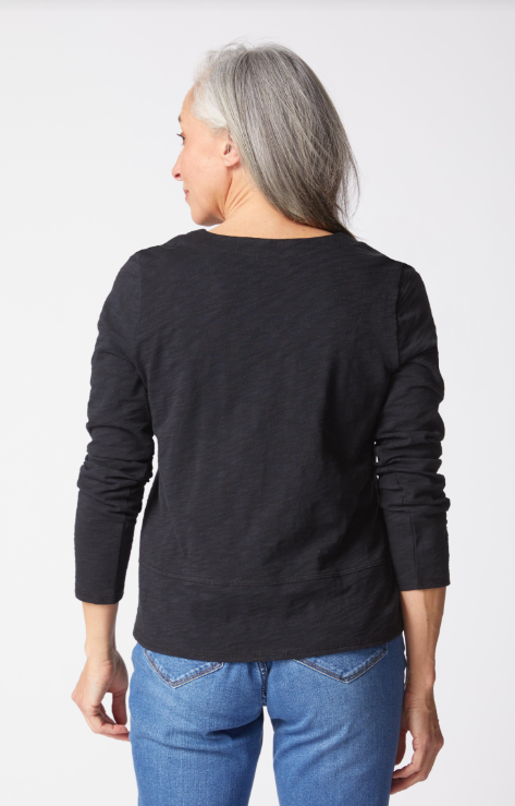 Habitat Clothing Cotton Pebble Seamed Long Sleeve Tee