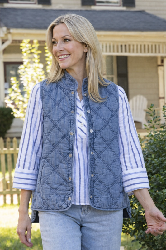 Habitat Clothing Crinkle Crepe Mixed Luna Jacket/Top