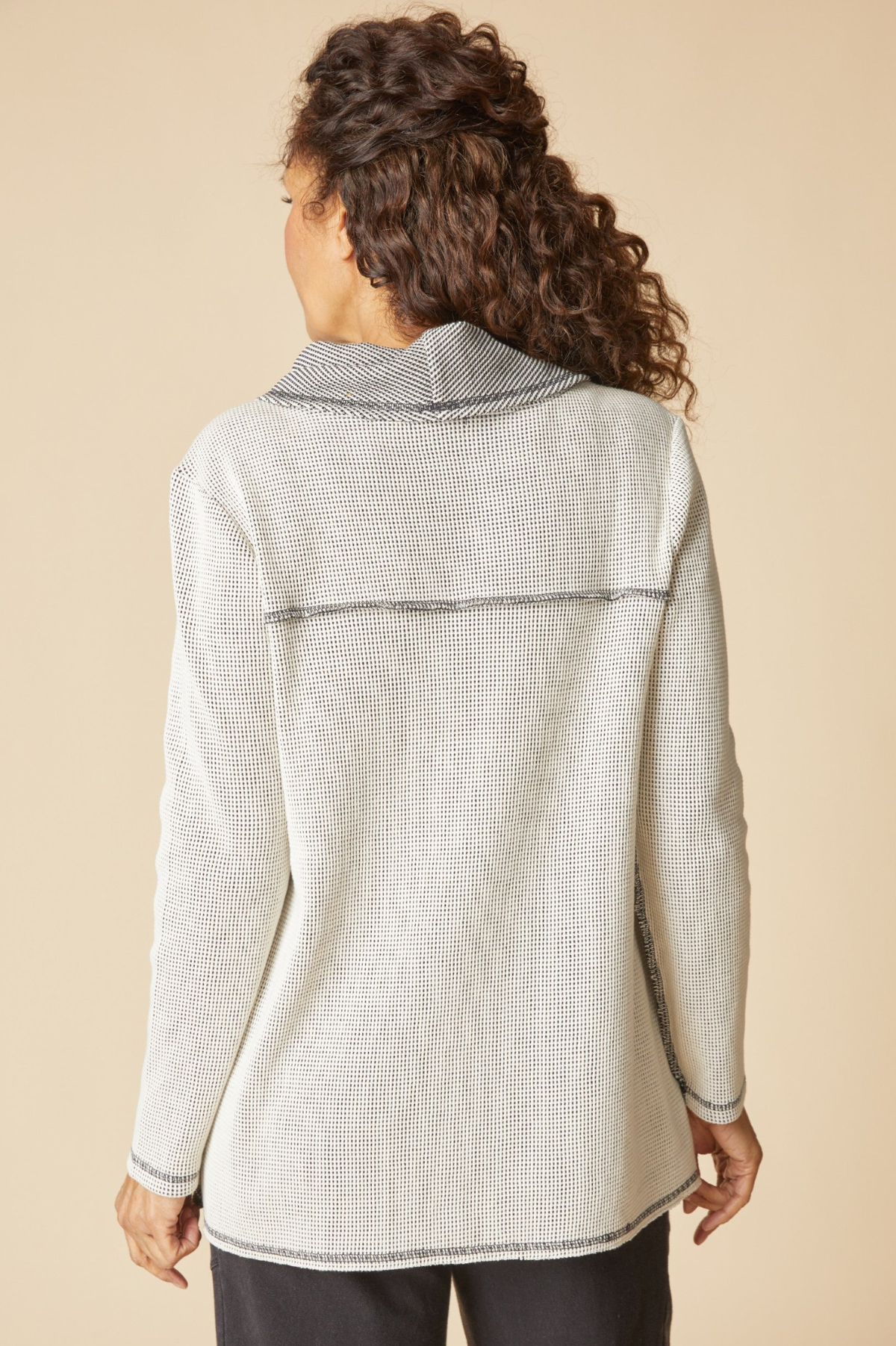 Habitat Clothing Opposites Attract Contrast Cowl Tunic-Winter White