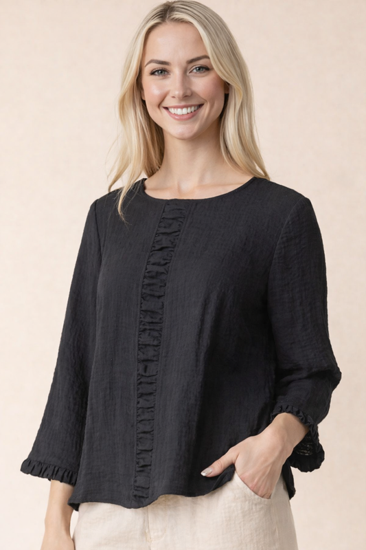 Habitat Express Travel Cindy Top in Black