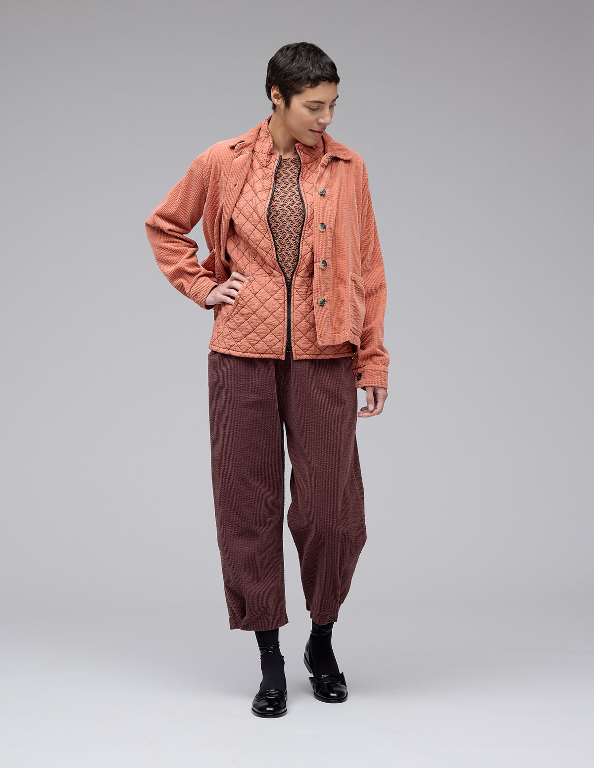 Cut Loose Quilted Parachute Zip Front Vest Fall 2024