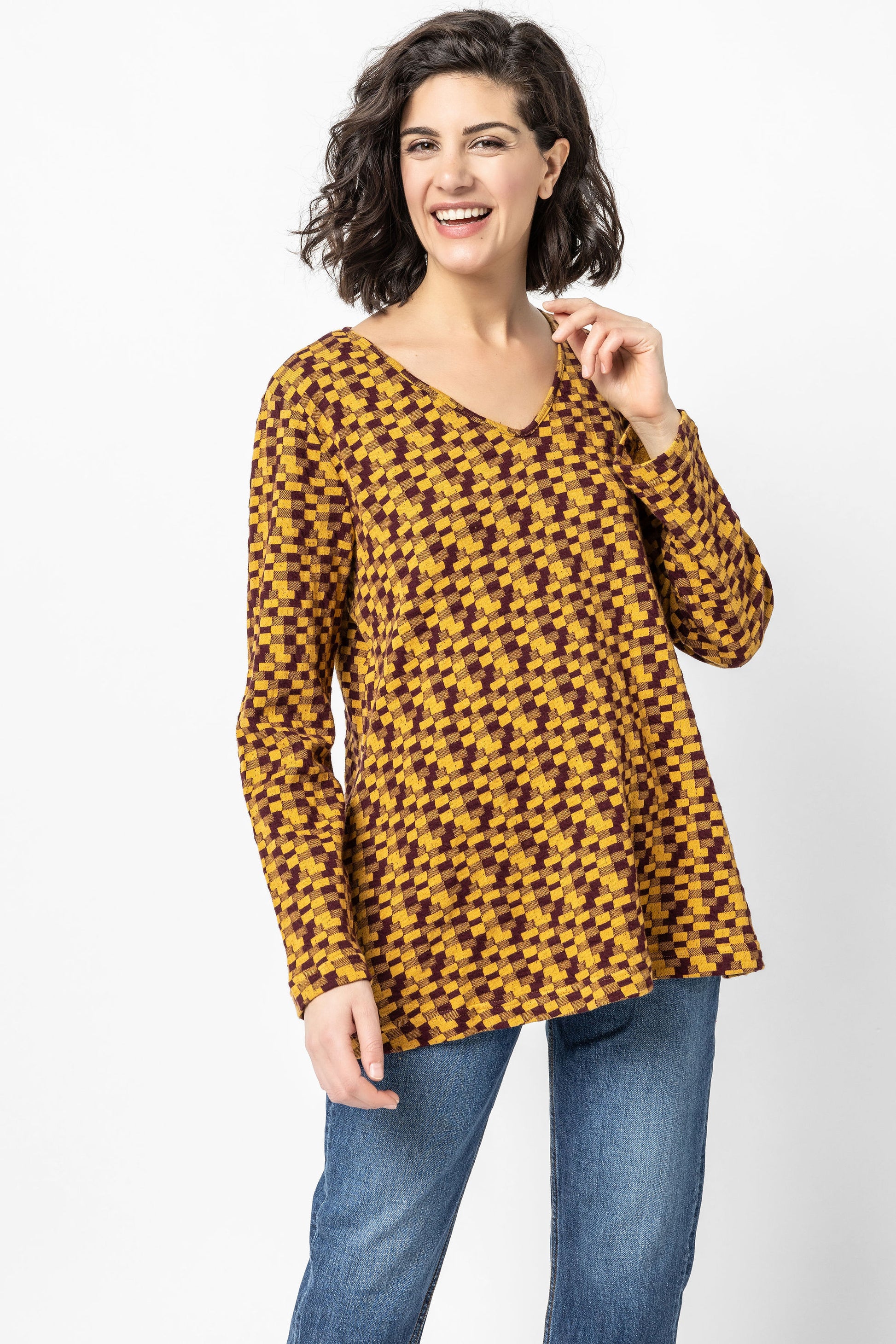 Komil Clothing Petra Weave Cowl Top