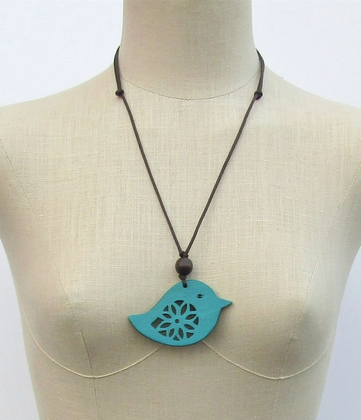 Turquoise Bird Necklace