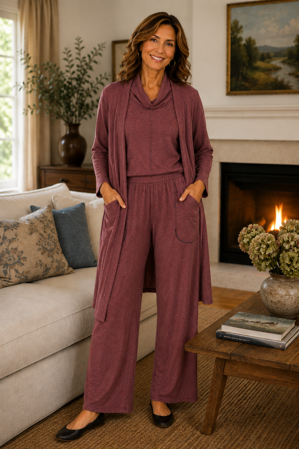 Vine Street Soulitude Pant-Mauve