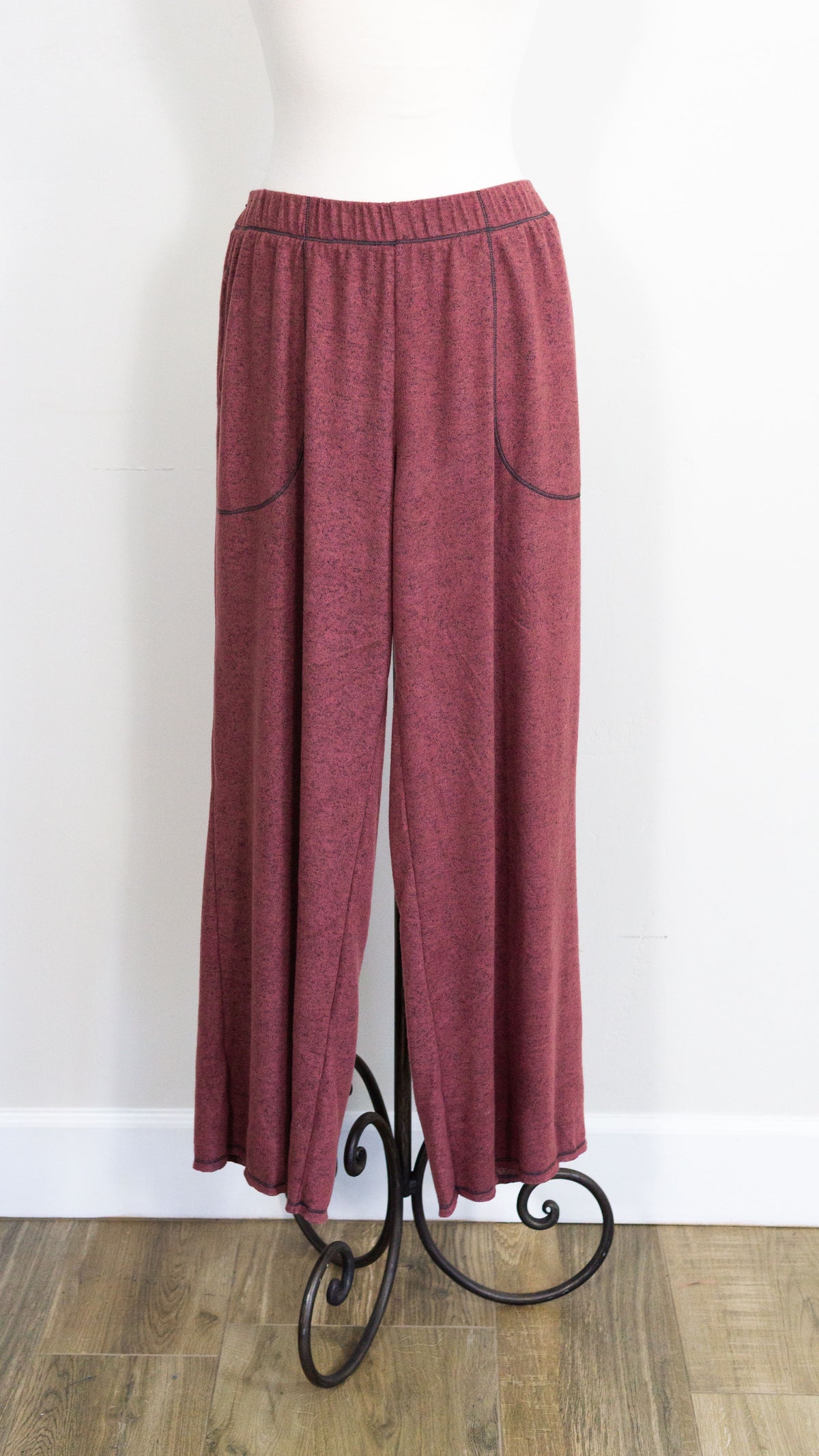  Wide Leg Pant-Mauve Vine Street Collection