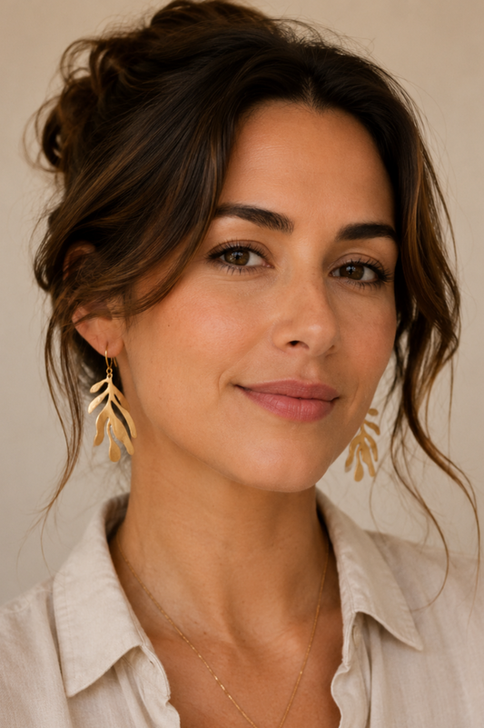 autum leaf earrings