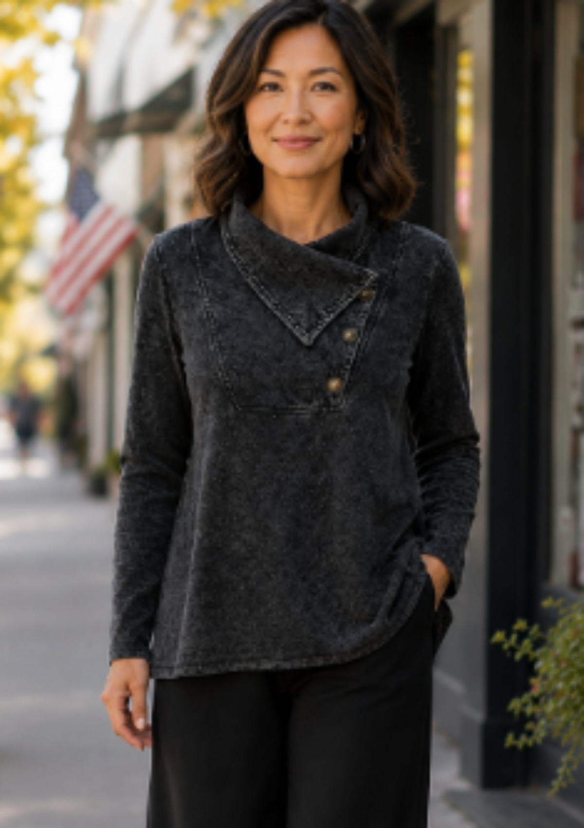 cotton lani mineral top