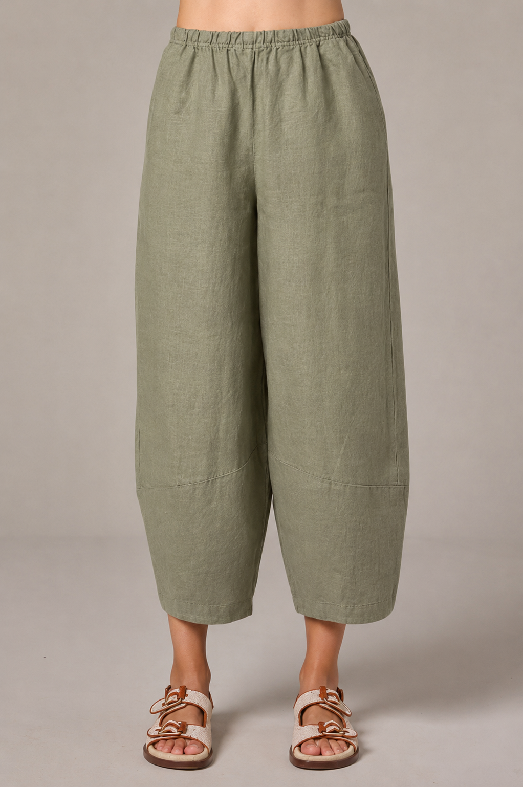 cut loose lantern pant in linen