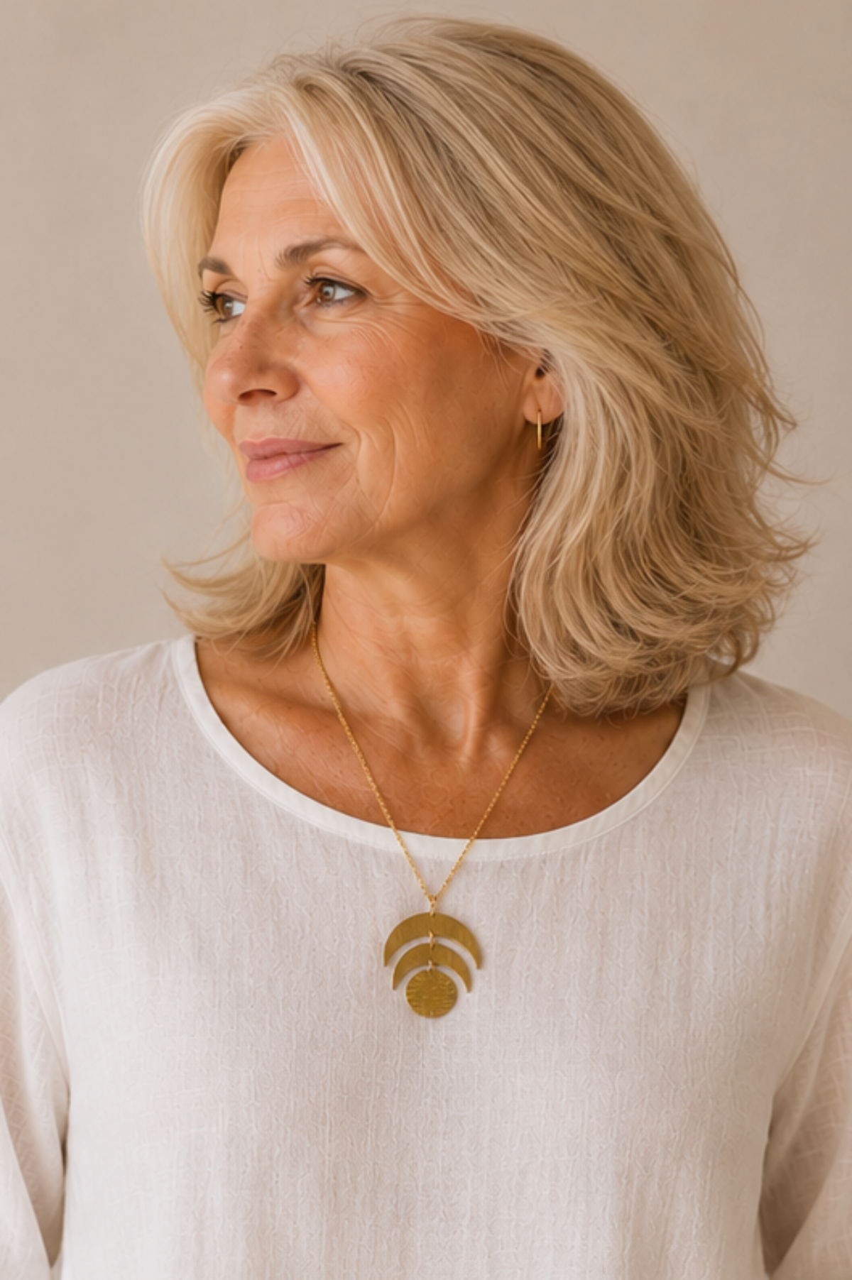 womens moon phase necklace 