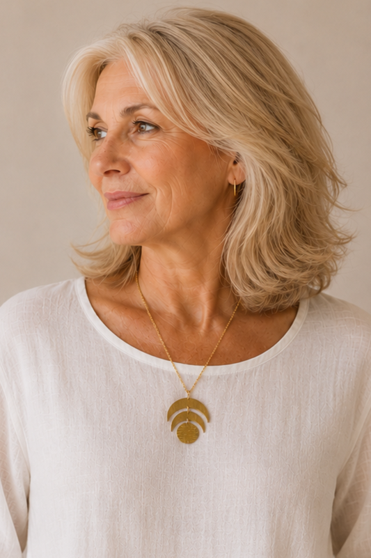 womens moon phase necklace 