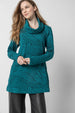 Komil Clothing Cowl Tunic Geo Floral Jade