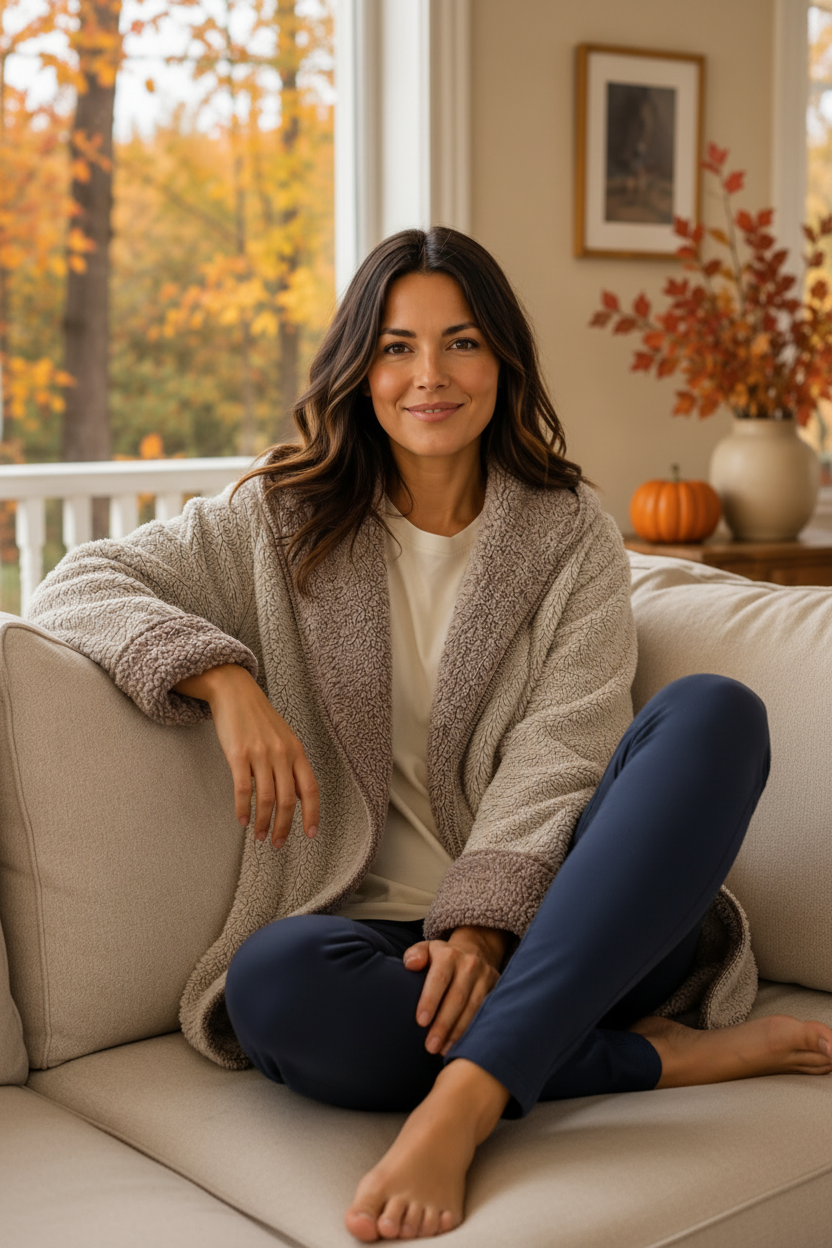 vine street fleece jacket in cocoa
