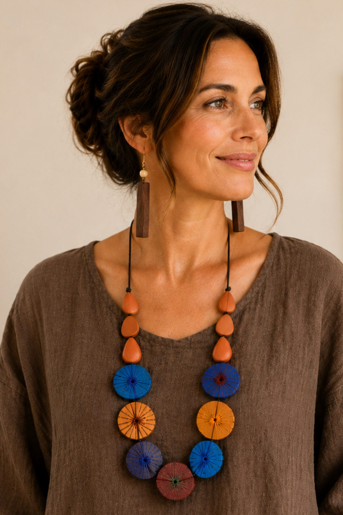 wood earrings
