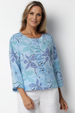 Habitat Clothing Organic Petal Floral Ruched Pullover
