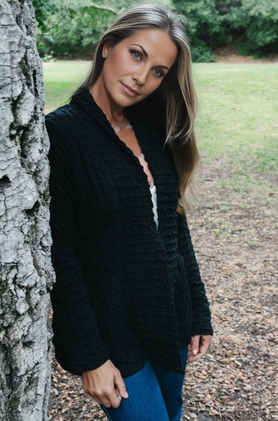 Komil Boston Waffle Jacket - thread to cloth