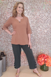 Cottonways Serena Cotton Gauze Button Flood Pant