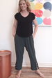 Cottonways Serena Cotton Gauze Button Flood Pant