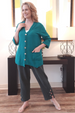Cottonways Serena Cotton Gauze Button Flood Pant
