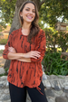Tulip Clothing Constance Top in Pumpkin