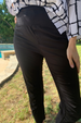 XCVI Wearables Cropped High Waist Jetter Pant -Black