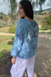 Habitat Clothing Organic Petal Floral Ruched Pullover