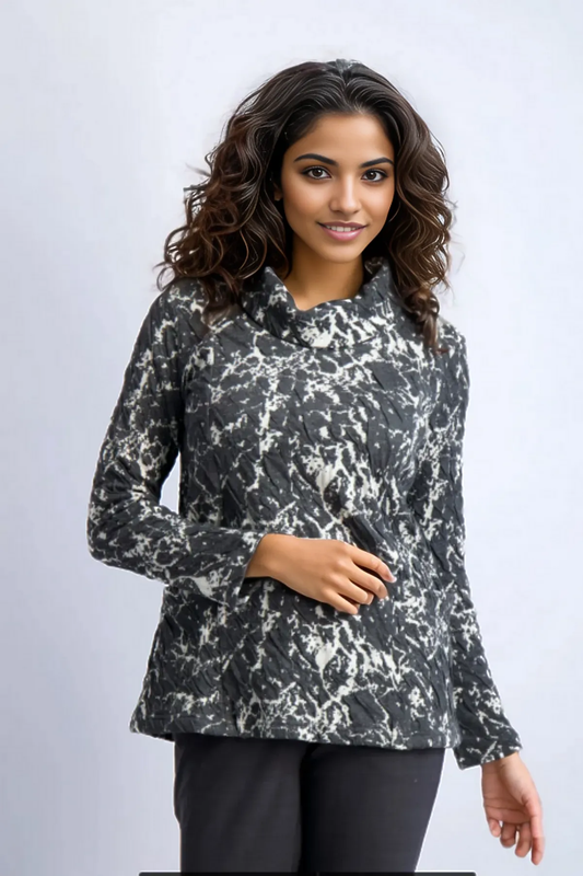 Komil Cowl Top Mason Grey