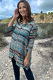 Color Me Cotton Crinkle Gauze Long Tunic Top by CMC Click