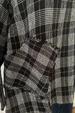 Habitat Clothing  Pattern Play Angled Pocket Pullover-Black Plaid