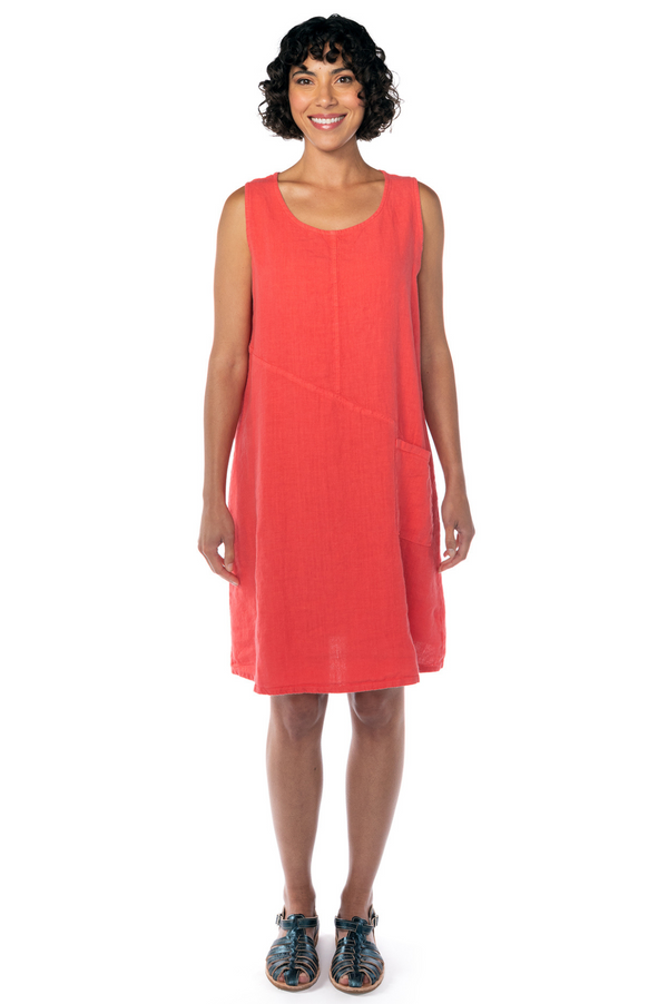 Cut Loose Solid Linen Pocket Dress Spring 2023- Special Order