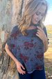 Viscose Vintage Floral Top