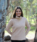 Prairie Cotton Double Crinkle Turtle Neck-Charcoal